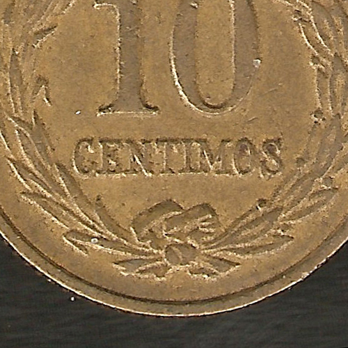 NUMIS - MONEDAS DEL PARAGUAY - 10 CENTIMOS - 1947 - MONEDA DE ALUMINIO Y BRONCE
